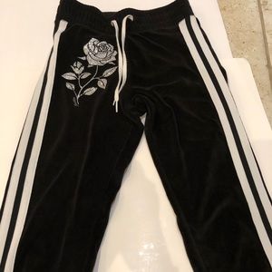 warm cozy drawstring fleece sweatpants